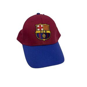 NEW! Barcelona FC Red Blue Football Soccer Snap Back Hat Men's Fan Ink
